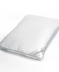 A great night's sleep starts with the right pillow. This Ventilated Memory Foam pillow from Comfort Revolution features a memory foam core that alleviates pressure to improve circulation by conforming to every curve of your head, neck and shoulders. Ventilated design allows the pillow to adapt to your body temperature. Hypoallergenic construction.