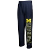 NCAA adidas Michigan Wolverines Big Block Fleece Sweatpants - Navy Blue
