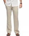 Keep your casual look polished with these lightweight linen pants from Perry Ellis.