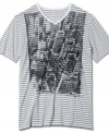 Take the express elevator to the top of hip casual style with this skyscraper graphic t-shirt from Marc Ecko Cut & Sew.