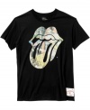 Wild horses won't drag you away from classic rock style with this Rolling Stones iconic t-shirt.
