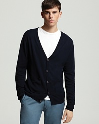 Shades of Grey by Micah Cohen Basic Solid Cardigan
