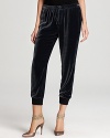 Errand-going gets chic with these velvet Rebecca Taylor pants, fashioned in a pull-on silhouette for go-to fall cool.