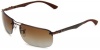 Ray-Ban 0RB8310 Rectangle Sunglasses,Brown Frame/Brown Gradient Lens,One Size