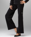 Zipper cargo pockets lend a little edge to these lounge pants from Style&co. Sport! Pair them with the matching jacket for a casual ensemble that stays smart.