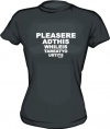 Please read this while I stare at your tits EYE EXAM CHART Logo Women's tee Shirt in 6 Colors Small thru XXL