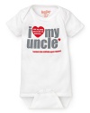 This Sara Kety bodysuit answers the question, Who's your uncle?