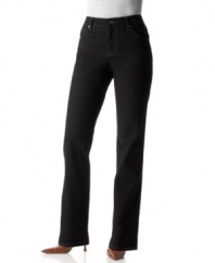 Bandolino's essential classic-fit jeans: the Mandie, in a slimming black wash.