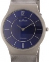 Skagen Men's 233LTTN Blue Face Titanium Mesh Bracelet Watch