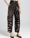 A fresh silhouette and artful print make these Sonia Rykiel pants a statement essential.