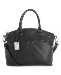 For a perfectly polished and professional look, look no further than Tignanello's Polish Pocket convertible satchel.
