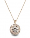 Effy Jewlery Rose Gold Diamond Pendant, .98 TCW
