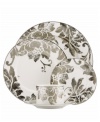 Mixing modern porcelain with antiqued blooms, the Lenox Silver Applique sugar bowl has a fresh, romantic style all its own. With platinum banding. Qualifies for Rebate