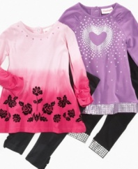 Two terrific tunic and legging sets from Flapdoodles that will have your baby girl looking put-together perfect.