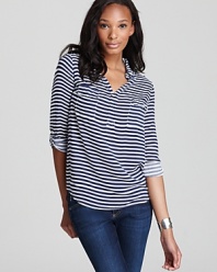 Bold stripes pack a nautical punch on this Splendid top that's as easy as it is chic.