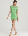 Dramatic yet darling, this Lilly Pulitzer dress flaunts all-over crochet atop a sleek silhouette. Up the charm factor with on-trend pastel pumps.