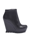 Camilla Skovgaard's signature saw sole makes an edgy appearance on an ankle bootie in luxe nappa leather.