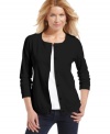 Karen Scott's cotton cardigan is a wear-with-anything basic you'll wear season after season.