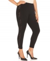 Lace insets infuse a sassy feel to Style&co.'s plus size leggings-- pair them with the season's hottest tops!