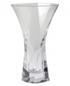 At once boldly modern and refreshingly simple, the Piorett vase from Nambe takes crystal for a spin. A heavy, square base with an artful twist gives bouquets a striking, fanciful style. Designed by Lisa Smith.