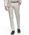Straighten out. These straight-leg pants will increase your VP look during the summer workweeks.