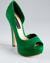 A d'Orsay silhouette gets a lift from a towering five-and-a-half inch heel. From STEVEN BY STEVE MADDEN.