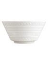 Full of history, the Intaglio all-purpose bowl from Wedgwood features modern bone china embossed with geometric motifs from the Georgian era.