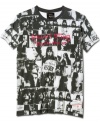 Capture the iconic cool of the Rolling Stones with this Exile on Main Street cover art graphic t-shirt.