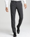 Dress up with Burberry's Sidbury trousers, featuring a slim fit and a straight leg.