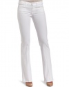 7 For All Mankind Women's Classic Bootcut Jean in Clean White