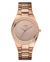 Radiance in rose: a shimmering timepiece by GUESS.