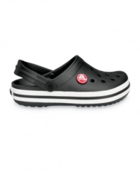 He'll love to kick back and relax in these comfortable and stylish Crocbands!