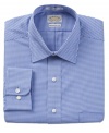 Check, please. This patterned shirt from Eagle gives your classic dress style a current update.