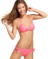 Polka dots add sweetness to these Hula Honey brief bottoms for a super girly beachside look -- an everyday value!