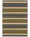 Classic stripes give your living space a chic and sporty look -- whether it's indoors or out! Made from soft and durable polypropylene, this indoor/outdoor area rug from Sphinx is tough, weather-resistant and easy to clean. (Clearance)