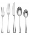 Lightly hammered handles of the finest quality stainless steel make Imperial Caviar place settings well suited for every day and entertaining. A slender silhouette and angled tip complete the look with the chic brilliance of Marchesa by Lenox flatware.