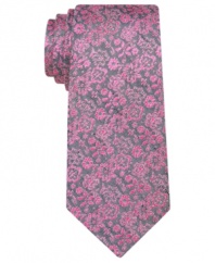 This bud's for you. This flower-patterned skinny tie from Ben Sherman will easily grow on you.