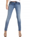 A versatile, medium wash makes these skinny jeans from Baby Phat a wardrobe necessity!