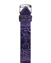 A luxe ostrich leather watch strap in vibrant purple. Fits size 1, 6 & 21 Philip Stein watch heads.
