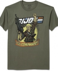 Pay homage to a classic action figure with this retro-cool G.I. Joe shirt from Freeze.