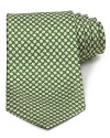 You're sure to have good luck when you wear this exceptionally soft silk tie resplendent with a pattern of four-leaf clovers.