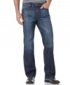 Classic all-American jeans. With an even, middle-of-the-road wash, this pair of Joe's Jeans goes anywhere you do.