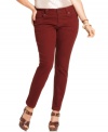 Colored denim is must-have look this season, so score Seven7 Jeans' plus size skinny jeans!