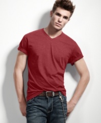 Build up your basics. This T shirt from INC International Concepts will be your casual must-have.