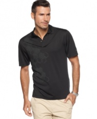 Cool by design. This polo shirt from Izod features moisture wicking and UPF protection so you don't just look cool, you stay that way too.
