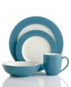Make everyday meals a little more fun with the Colorwave rim place settings from Noritake. Mix and match classic shapes edged in turquoise with coupe and square pieces for a tabletop that's endlessly stylish.