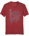 Re-energize your casual style with a vintage touch in this heathered graphic t-shirt from Buffalo David Bitton.