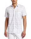 Calvin Klein Sportswear Men's Short Sleeve Plaid Woven Shirt