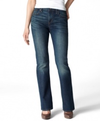 Levi's Demi Curve bootcut jeans feel like you've worn 'em forever – check out the amazing fit and a perfectly-faded wash!