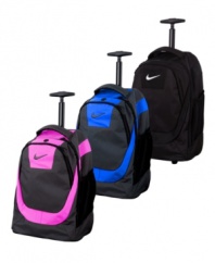 They'll be able to roll into cool fashion while still being able to store all their goods! Ideal for long trips, these Nike packs are sleek and comfortable.